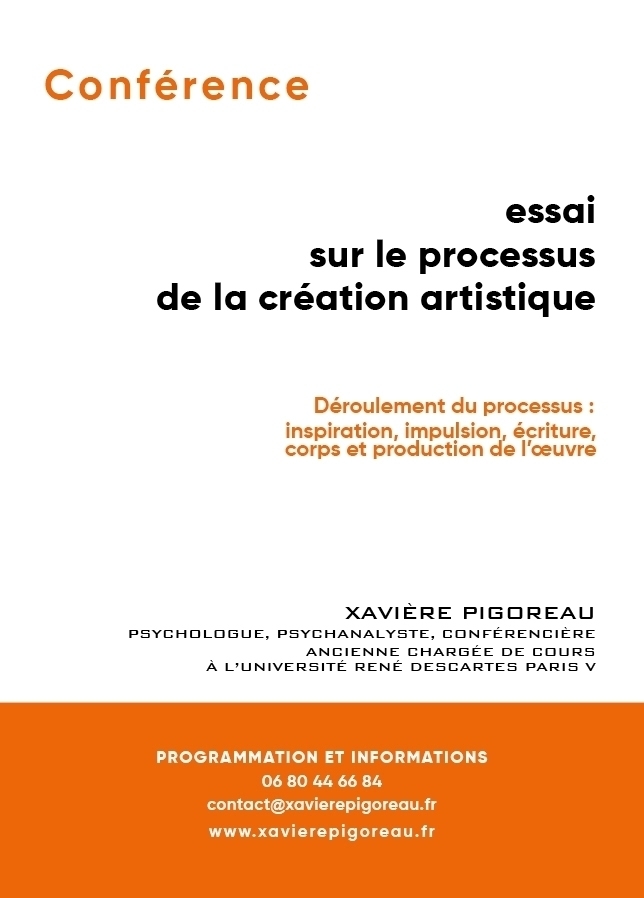 CONFERENCES - xavière pigoreau